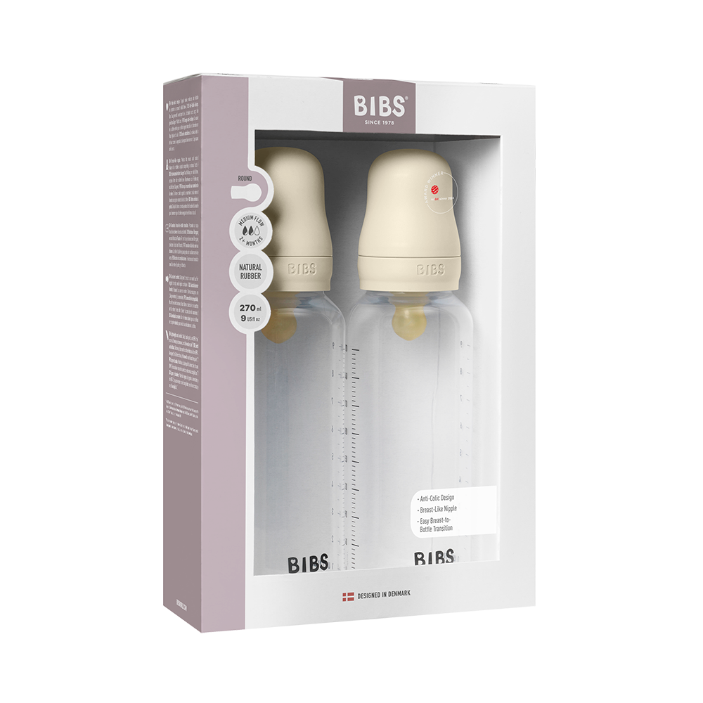 Baby BPA-Free PP Bottle Set 9oz 2 Pack Latex - Ivory