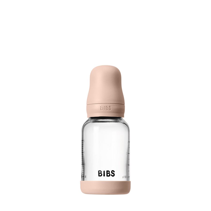 Baby Glass Bottle Set 4oz Silicone - Blush