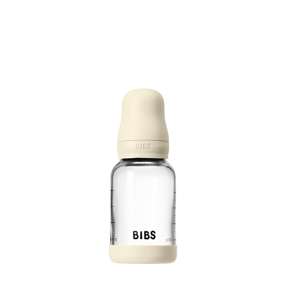 Baby Glass Bottle Set 4oz Latex - Ivory