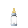 Baby Glass Bottle Set 4oz Latex - Baby Blue - Bibsworld store US