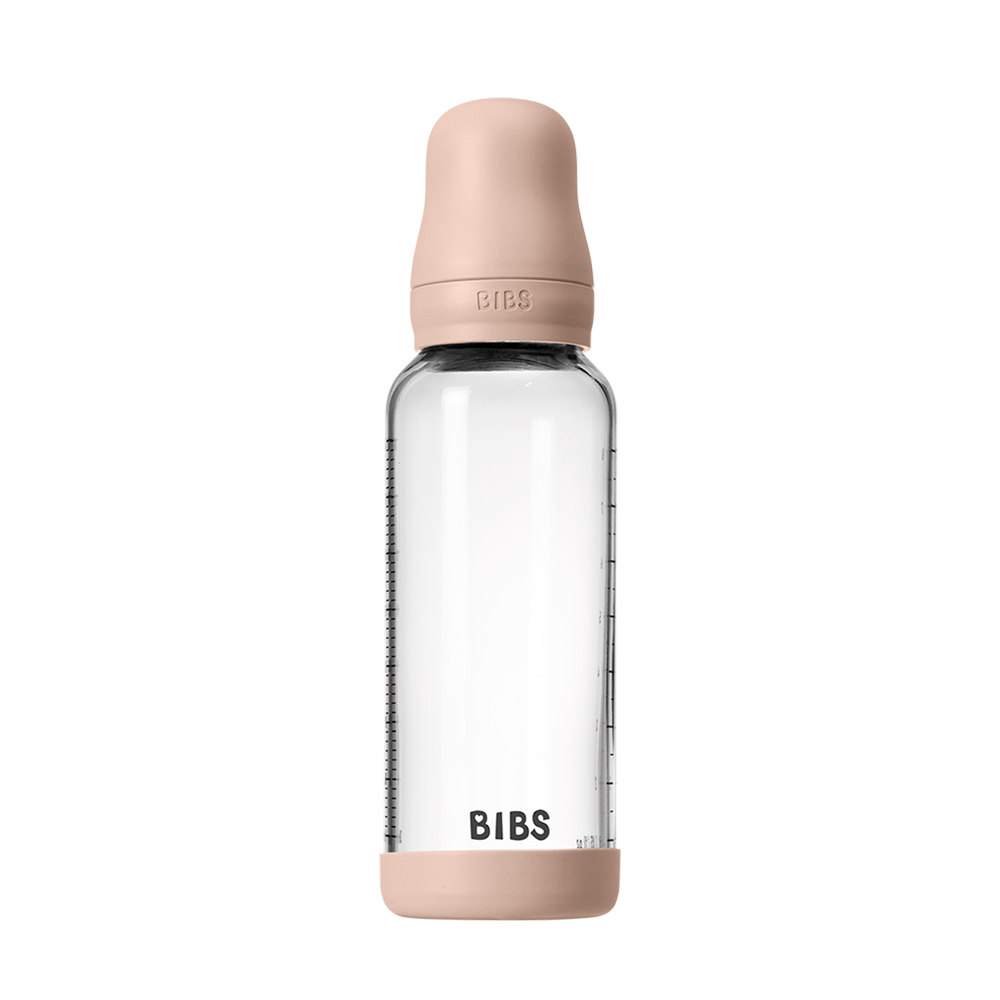 Baby Glass Bottle Set 8oz Silicone - Blush