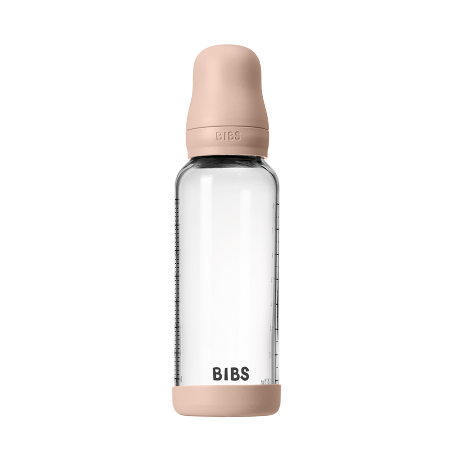 Baby Glass Bottle Set 8oz Silicone - Blush