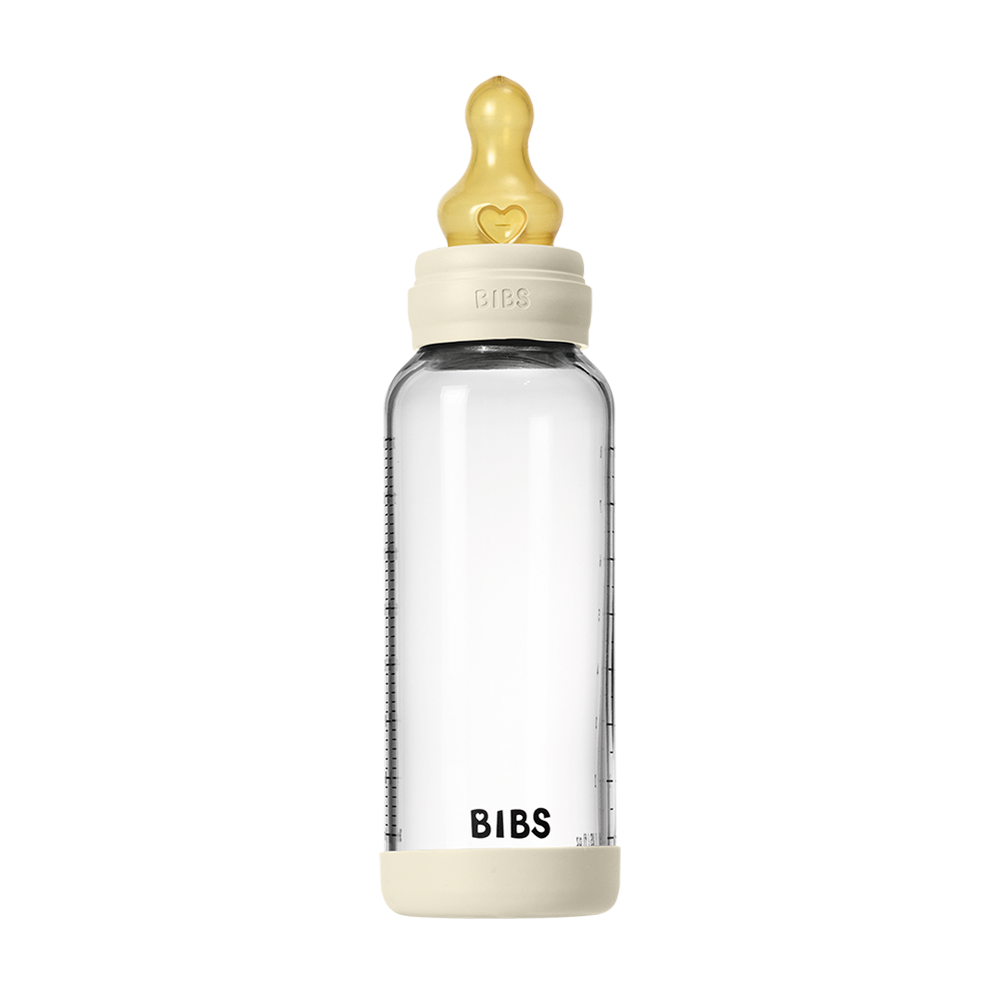 Baby Glass Bottle Set 8oz Latex - Ivory