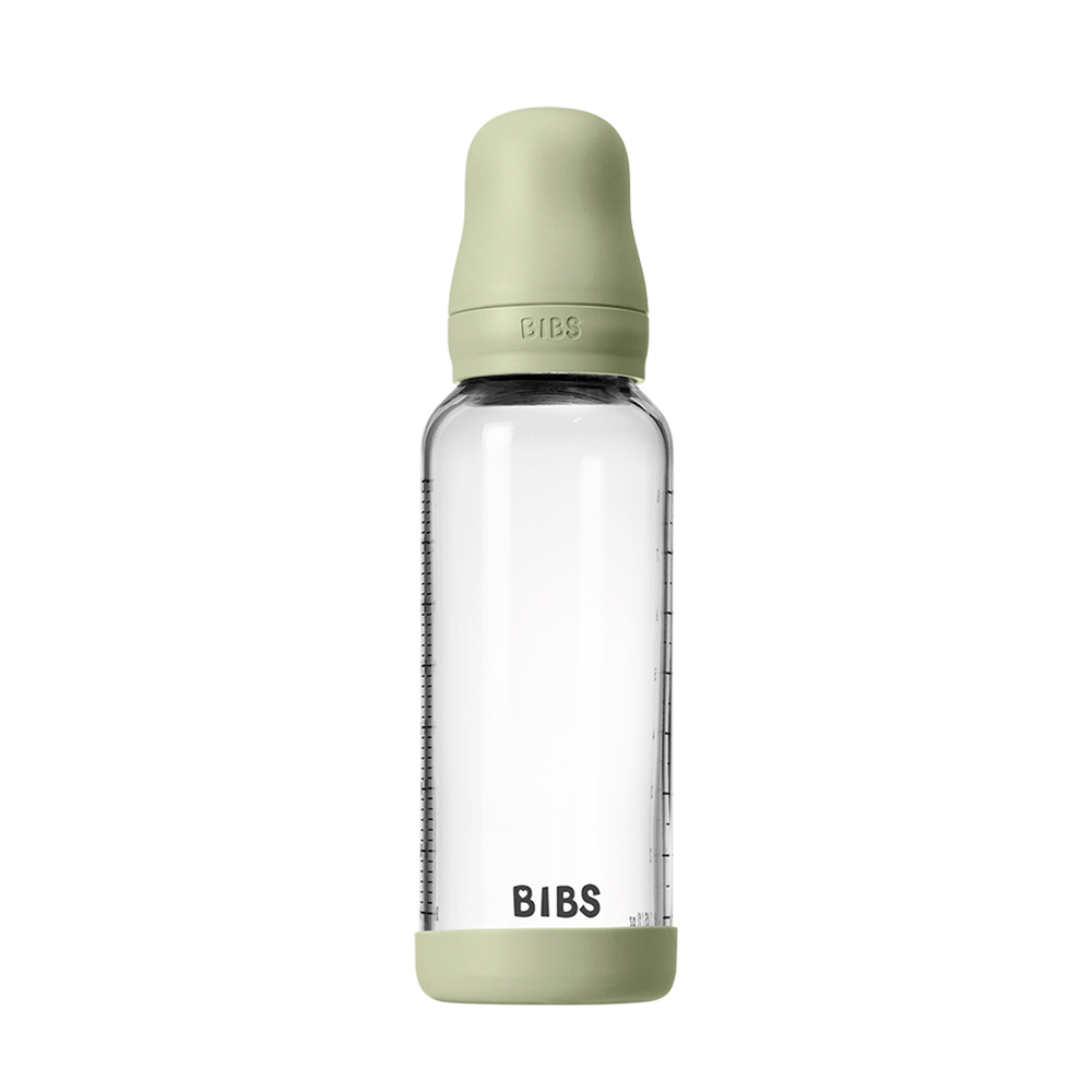 Baby Glass Bottle Set 8oz Silicone - Sage