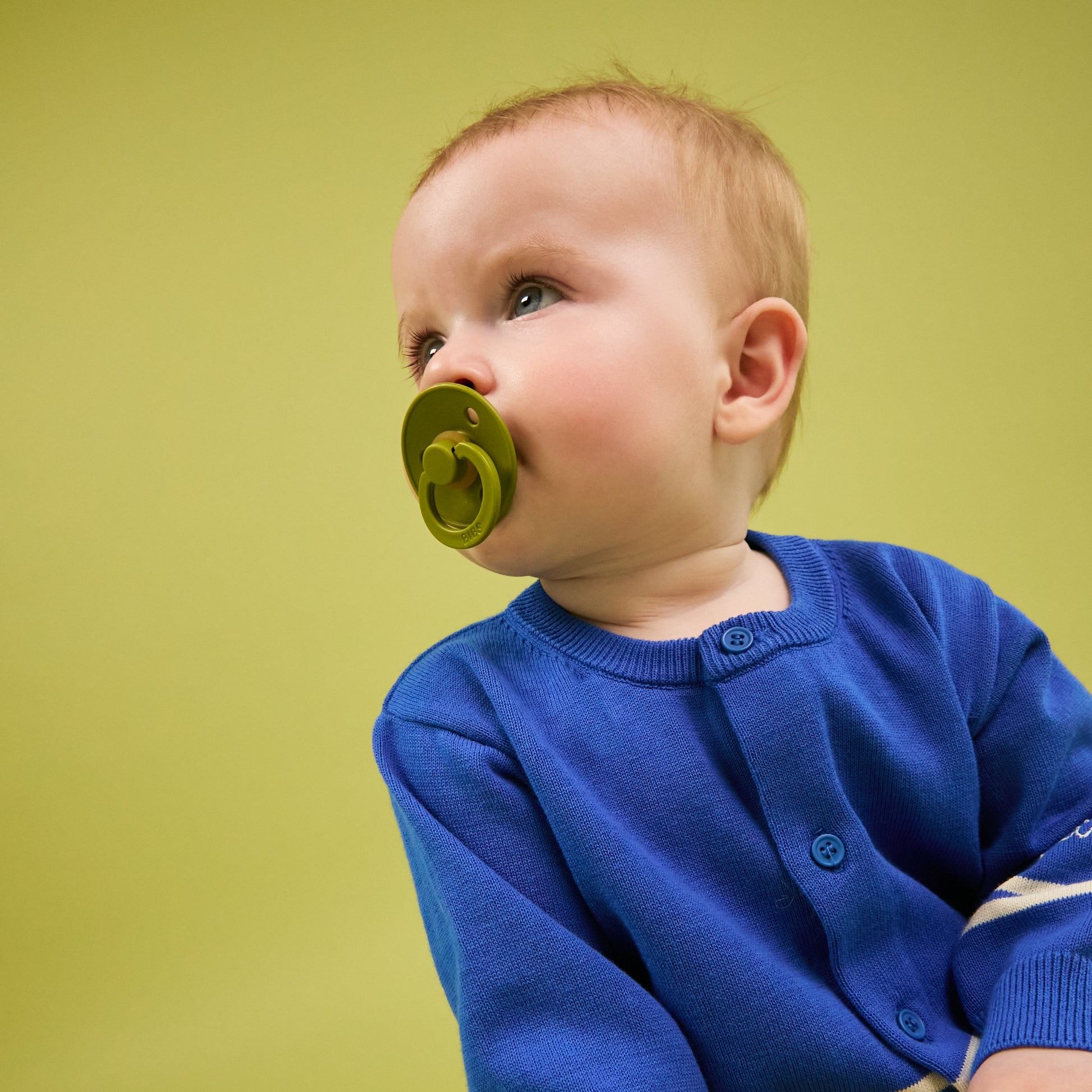 Colour Pacifiers 2 Pack - Pale Butter/Wasabi