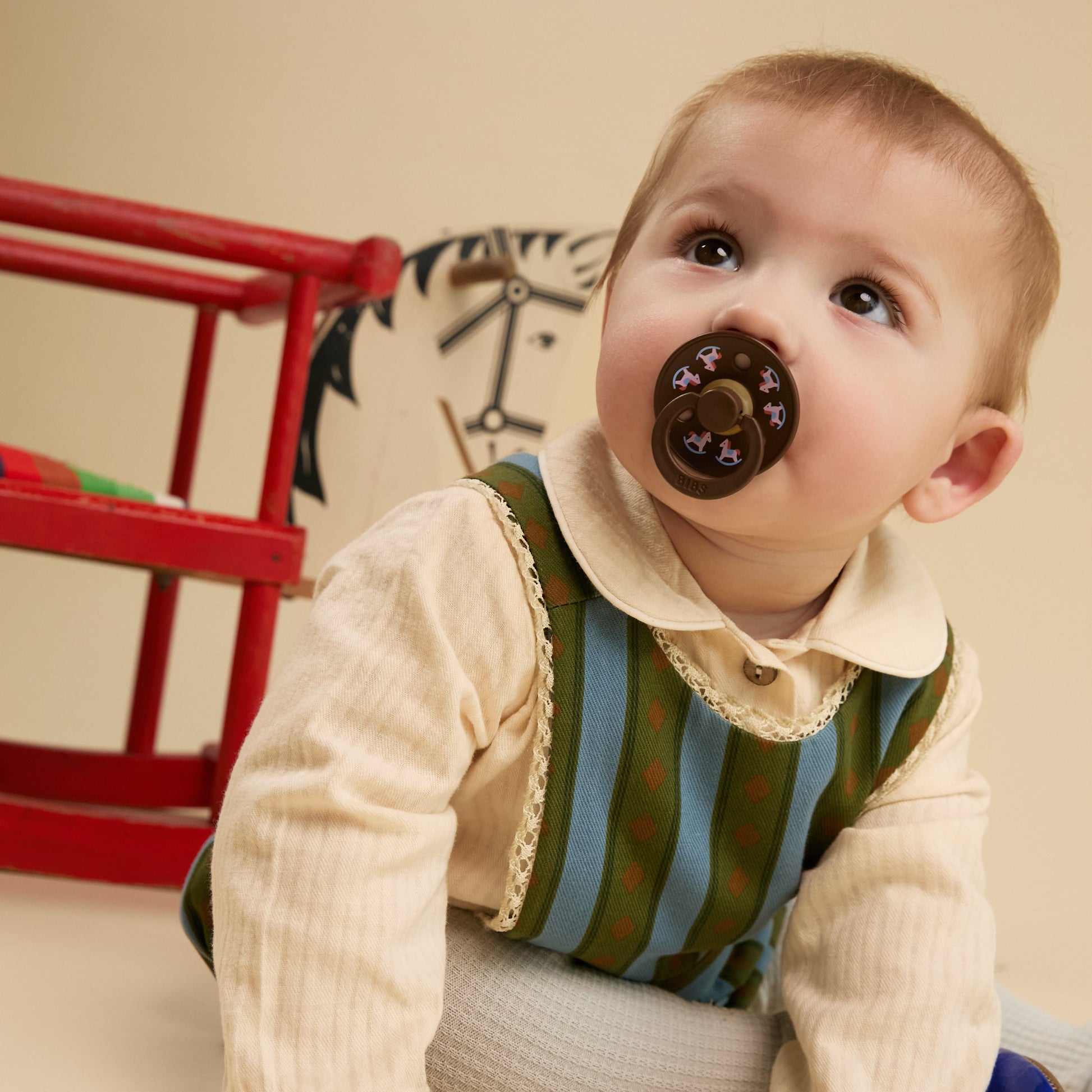 Colour Holiday Horse Pacifiers 2 Pack -  Vanilla/Mocha