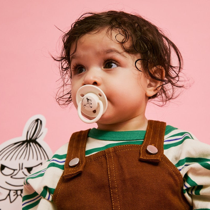 BIBS x Moomin De Lux Pacifiers 2 Pack Little My - Ivory/Vanilla