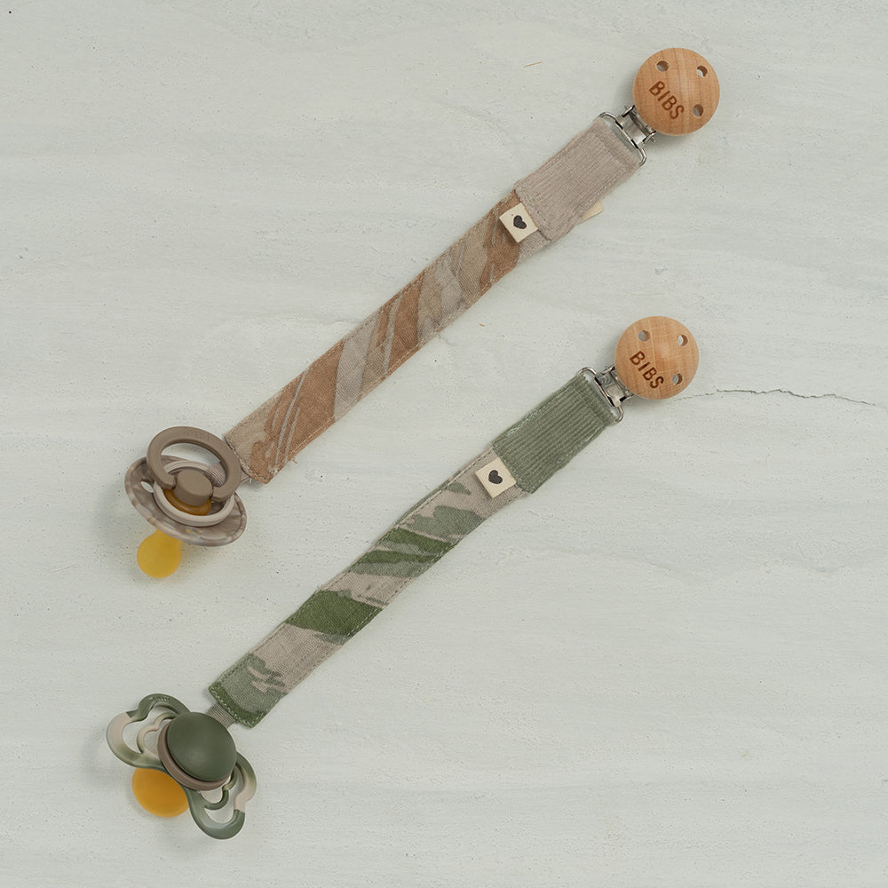 Pacifier Clip Tie Dye - Camo Green