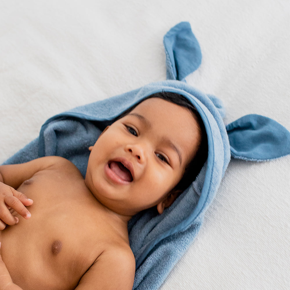 Kangaroo Hoodie Towel Baby - Sage