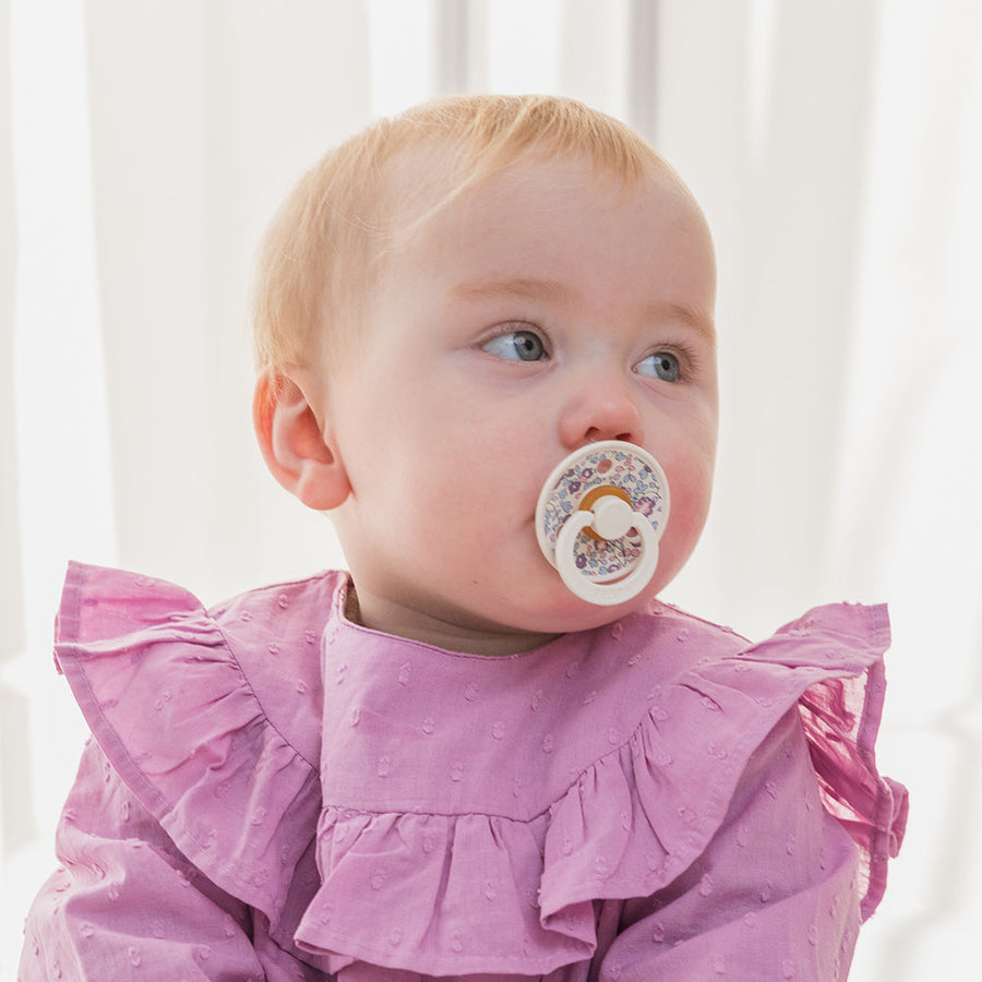 BIBS x LIBERTY Colour Pacifiers 2 Pack Eloise - Dusty Blue Mix