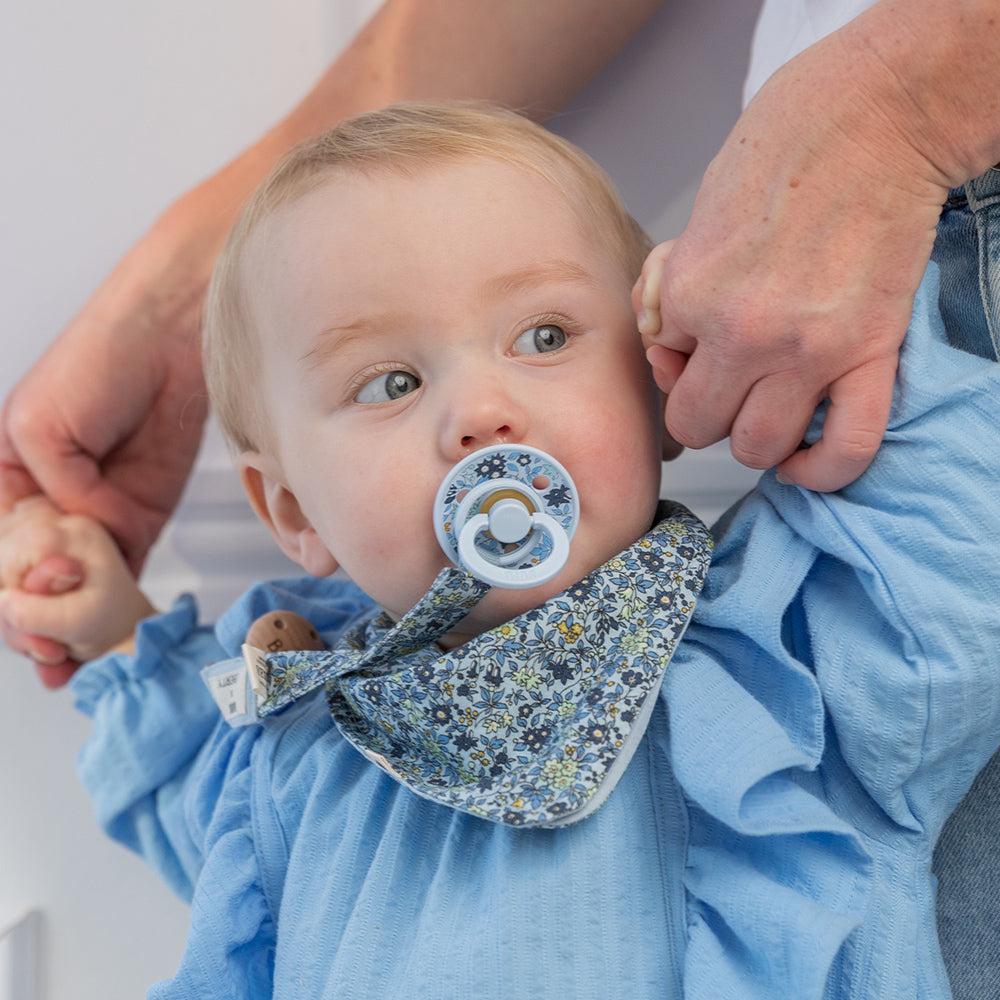 BIBS x LIBERTY Colour 2 Pack Chamomile Lawn - Baby Blue Mix