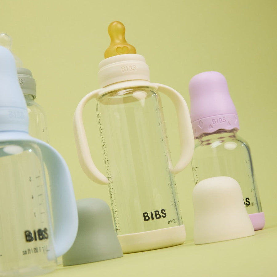 The Daycare Bottle Set - Glass Bottle 8oz Latex - Ivory
