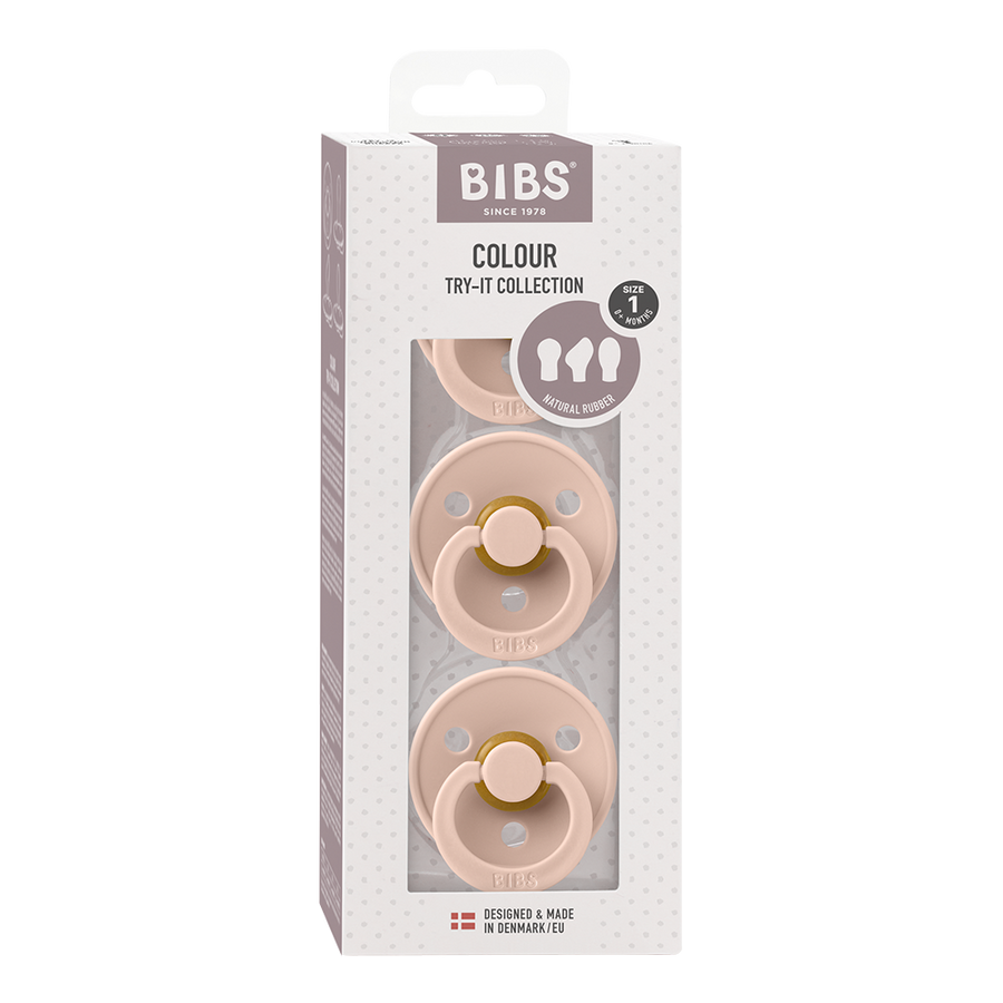 New Baby Pacifiers Try-It Collection 3 pack - Blush