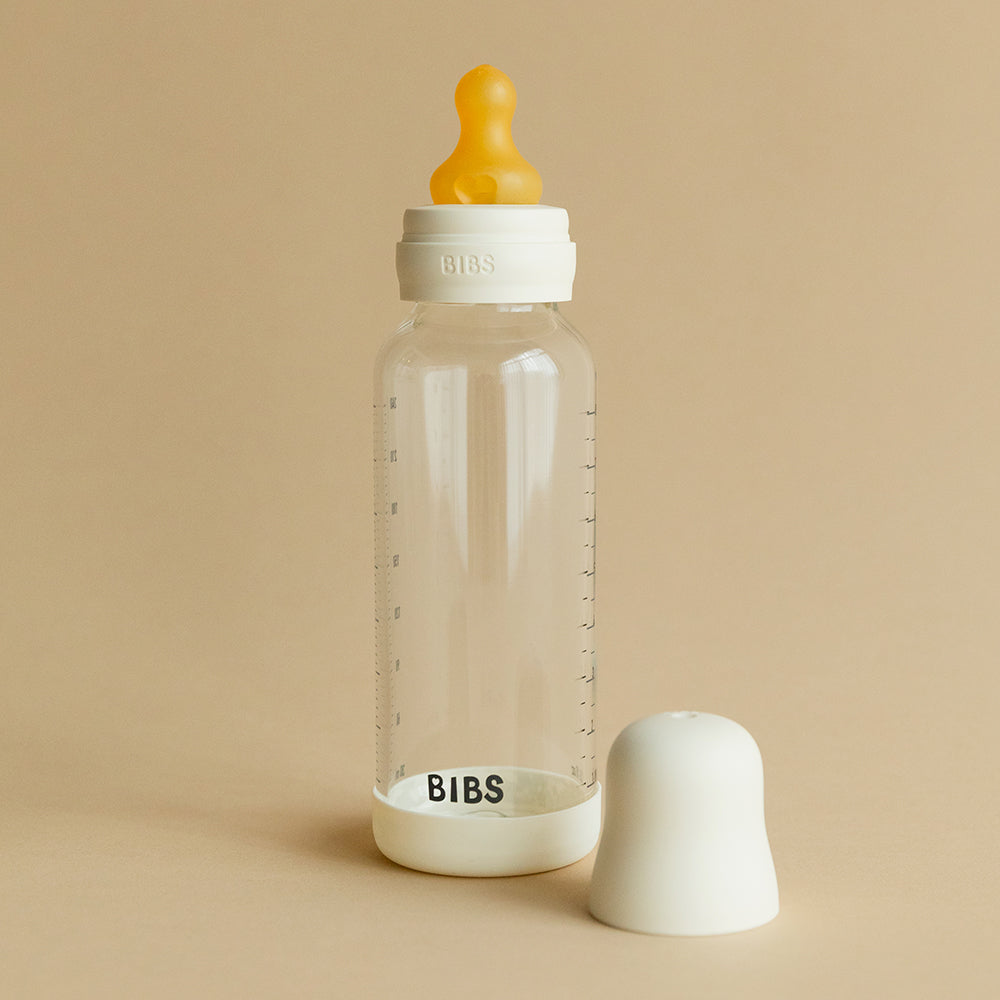 Baby Glass Bottle Set 8oz Latex - Ivory