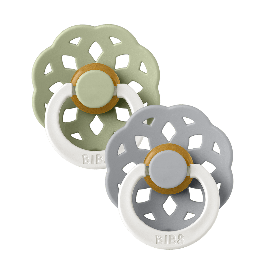 Boheme GLOW Pacifiers 2 Pack - Sage/Cloud