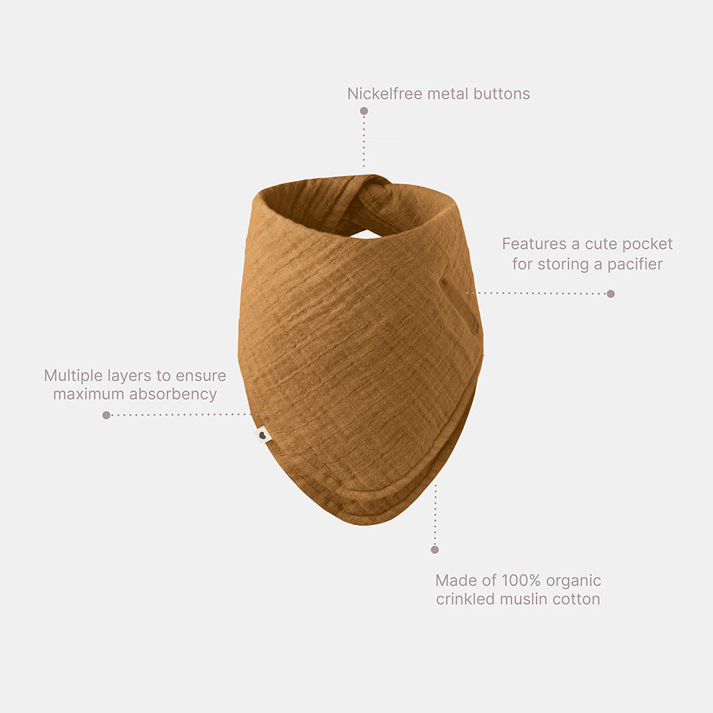 Bandana Bib - Dark Oak
