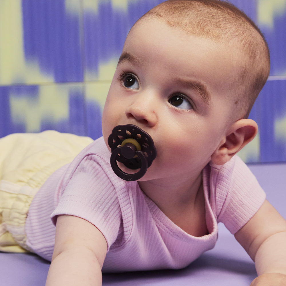 Boheme Pacifiers 2 Pack - Baby Pink/Plum