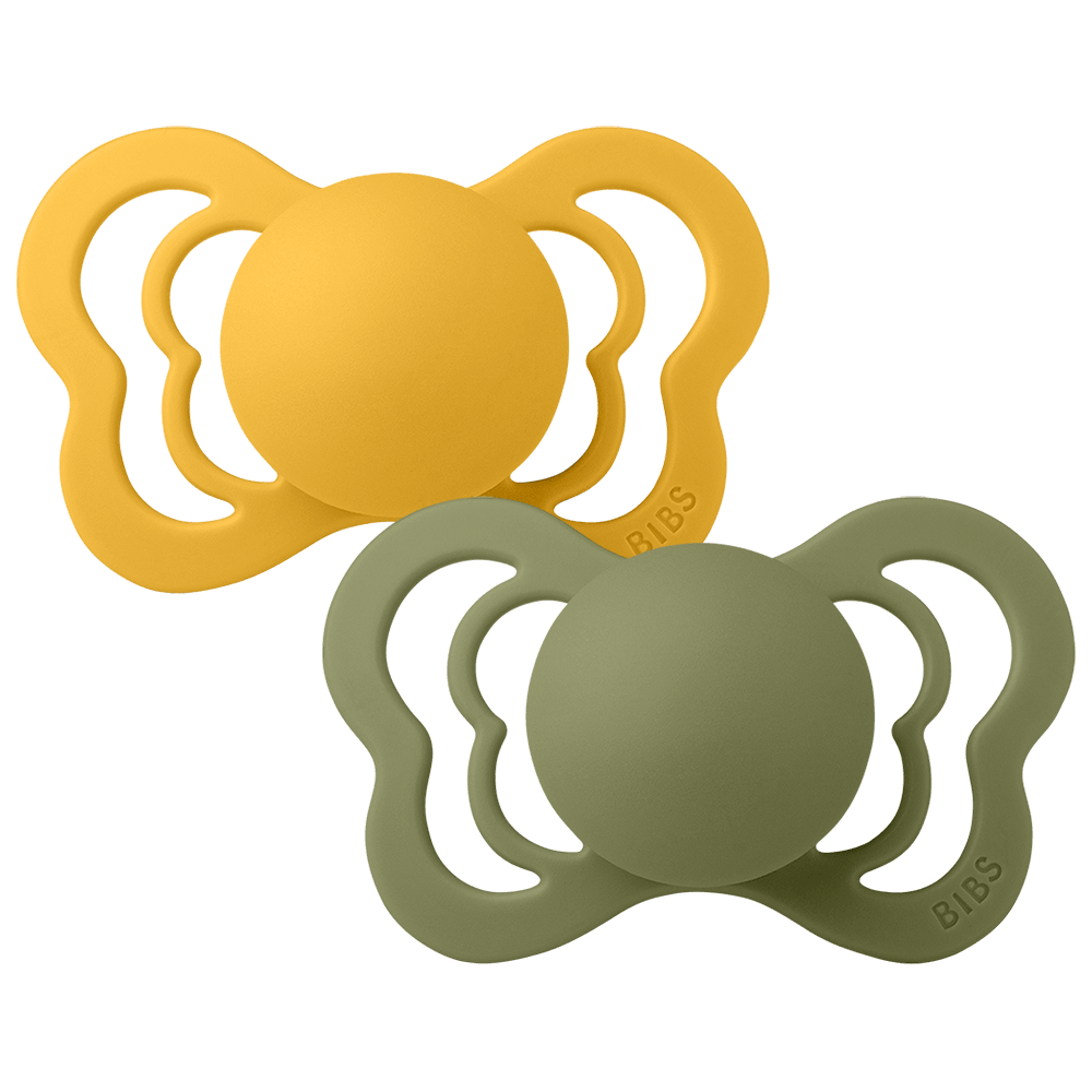 Couture Pacifiers 2 Pack - Honey Bee/Olive