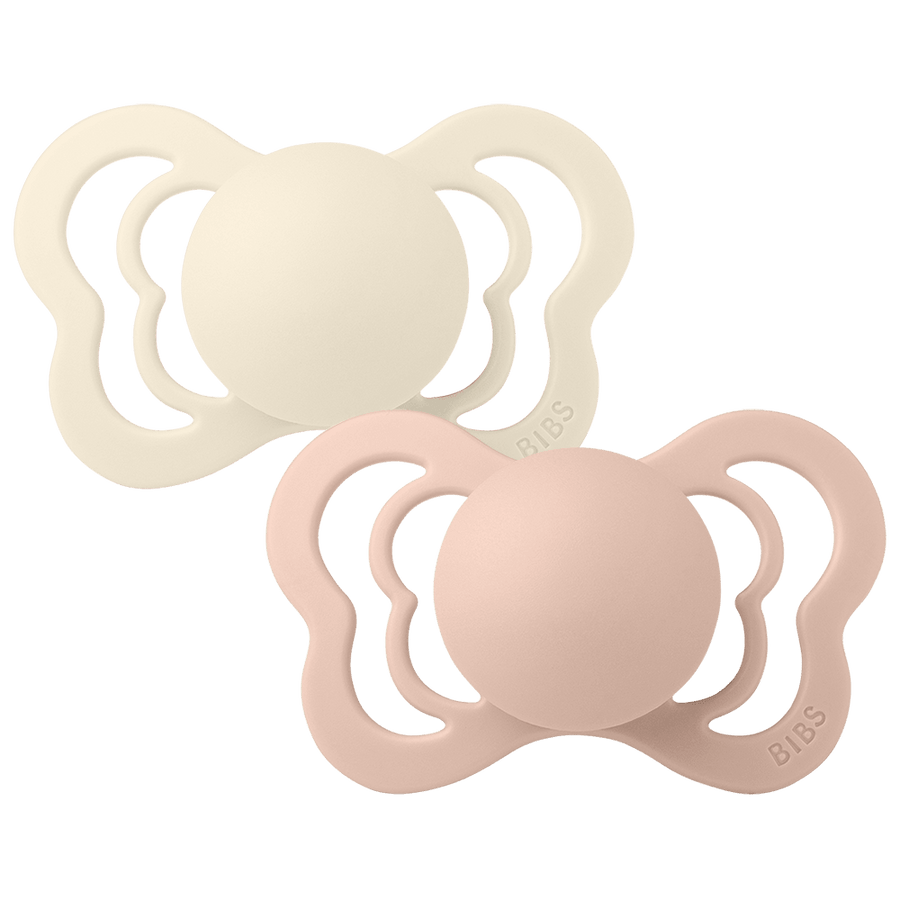 Couture Pacifiers 2 Pack - Ivory/Blush