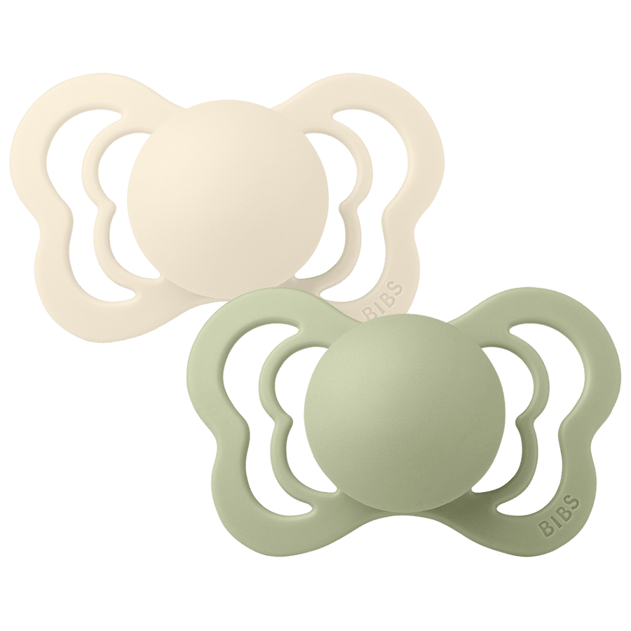 Couture Pacifiers 2 Pack - Ivory/Sage