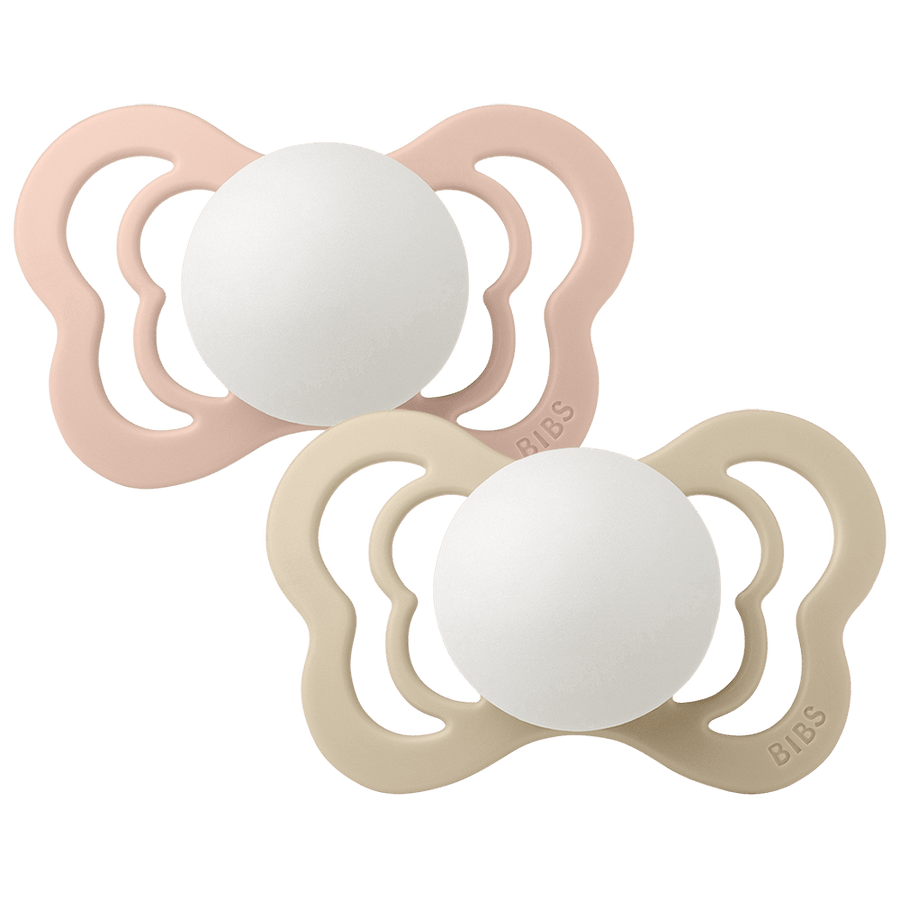 Couture GLOW Pacifiers 2 Pack - Blush/Vanilla