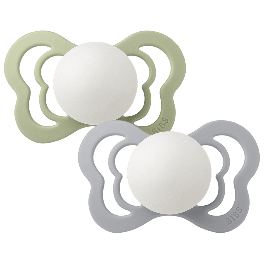 Couture GLOW Pacifiers 2 Pack - Sage/Cloud