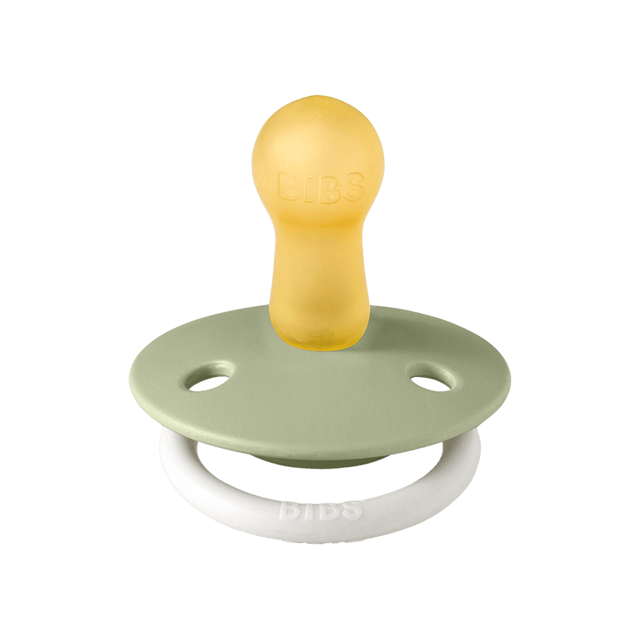 De Lux GLOW Pacifiers 2 Pack - Sage/Cloud