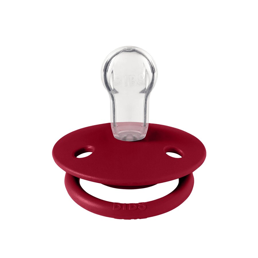 De Lux Pacifiers 2 Pack - Coral/Ruby