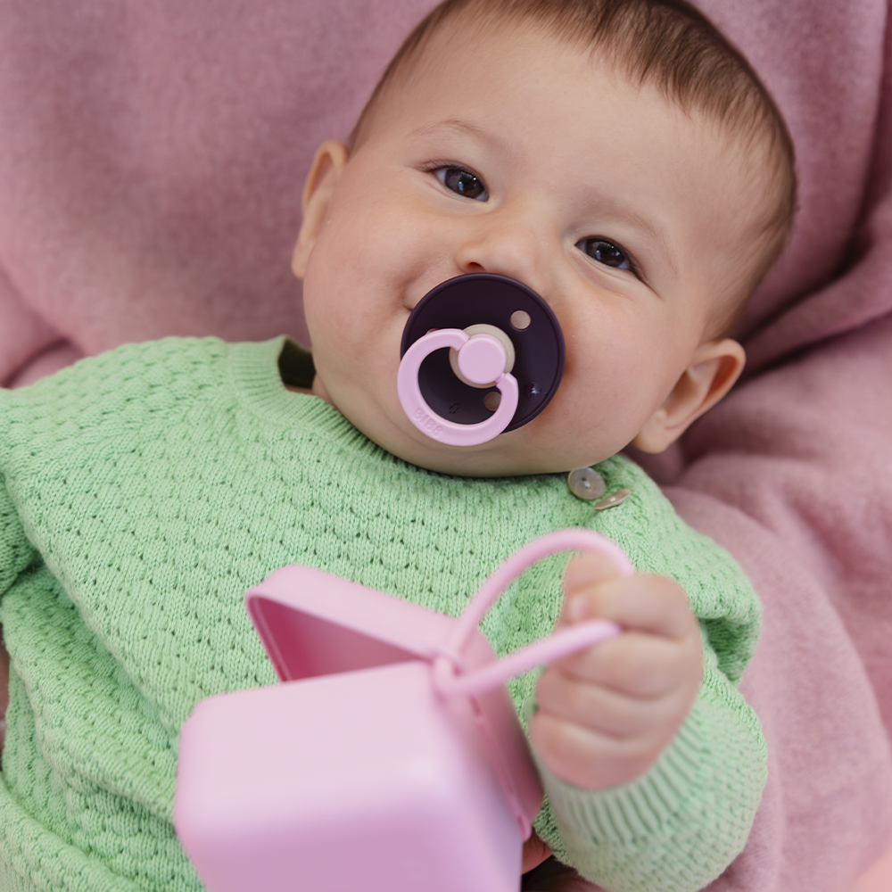 STUDIO Colour Pacifiers 2 Pack Fusion - Dusky Lilac Plum mix