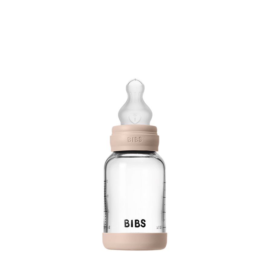 Baby Glass Bottle Set 4oz Silicone - Blush