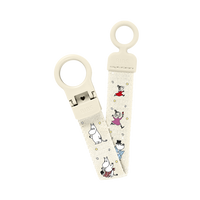 one hand moomin pacifier clip