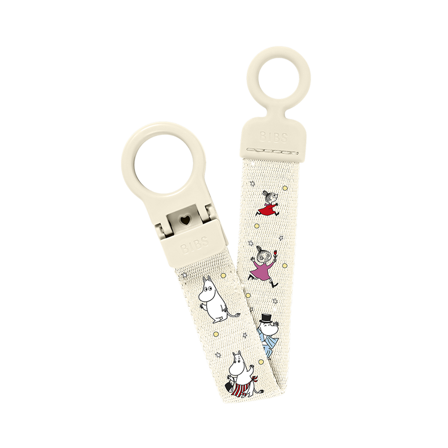 BIBS x Moomin Pacifier Clip Loop - Ivory