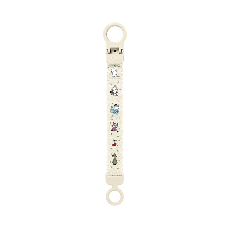 BIBS x Moomin Pacifier Clip Loop - Ivory