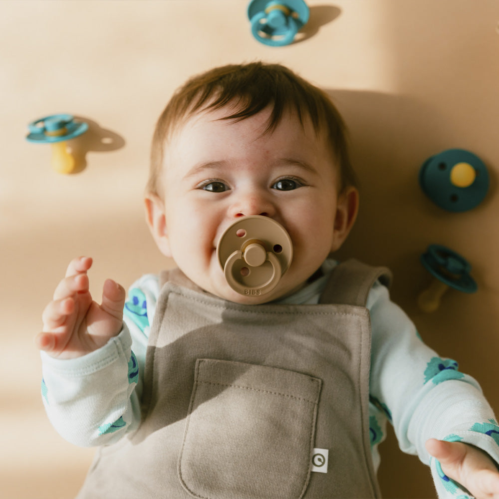 Colour Pacifiers 2 Pack - Scuba/Taupe