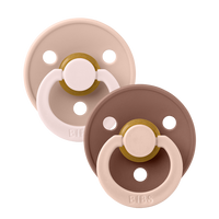 STUDIO Colour Pacifiers 2 Pack Fusion - Blush Woodchuck mix - Bibsworld store US