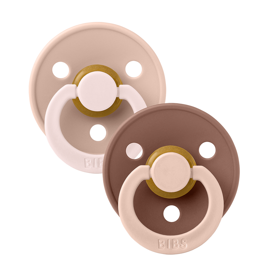 STUDIO Colour Pacifiers 2 Pack Fusion - Blush Woodchuck mix