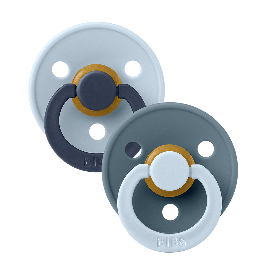 STUDIO Colour Pacifiers 2 Pack Fusion - Baby Blue Petrol mix