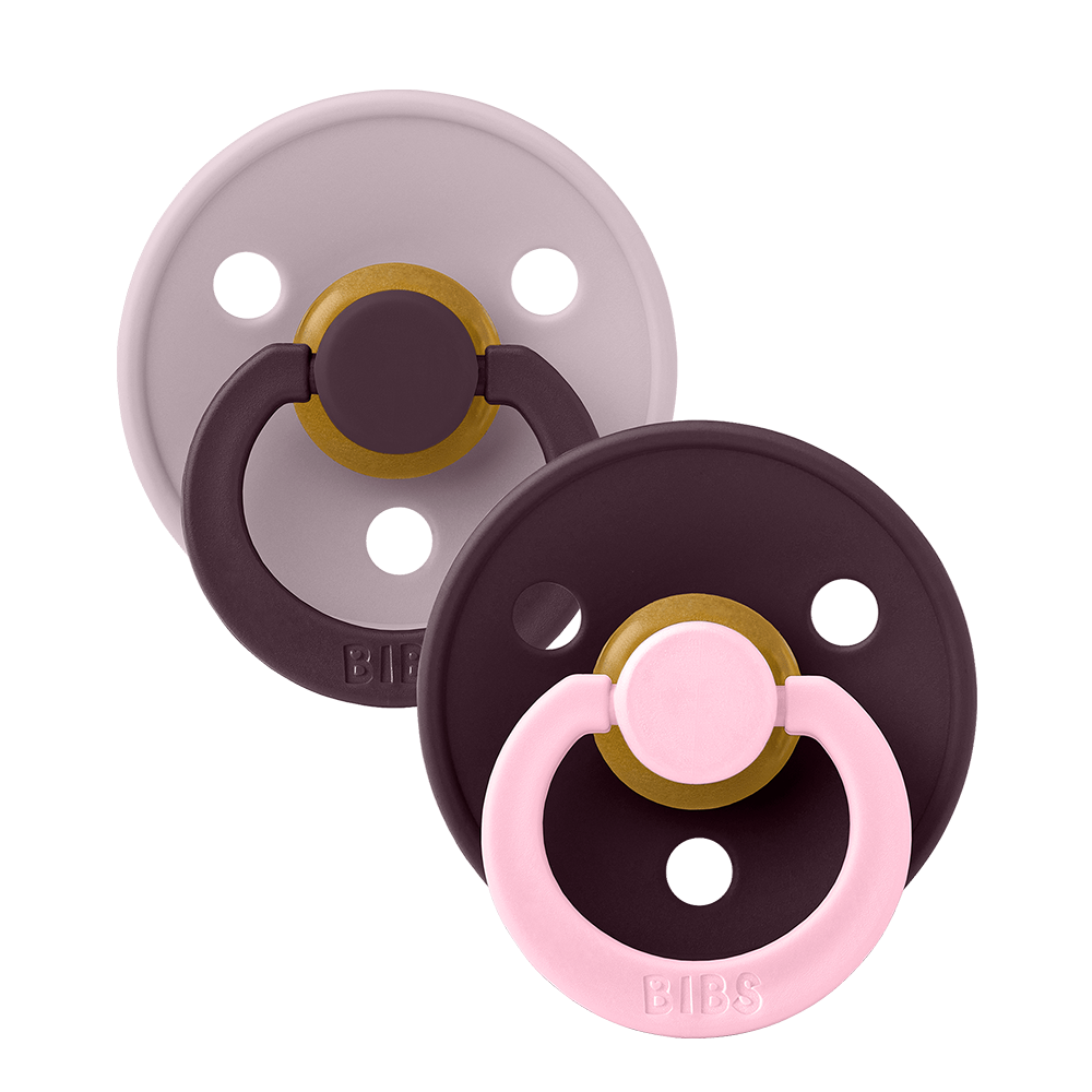 STUDIO Colour Pacifiers 2 Pack Fusion - Dusky Lilac Plum mix