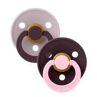 STUDIO Colour Pacifiers 2 Pack Fusion - Dusky Lilac Plum mix - Bibsworld store US