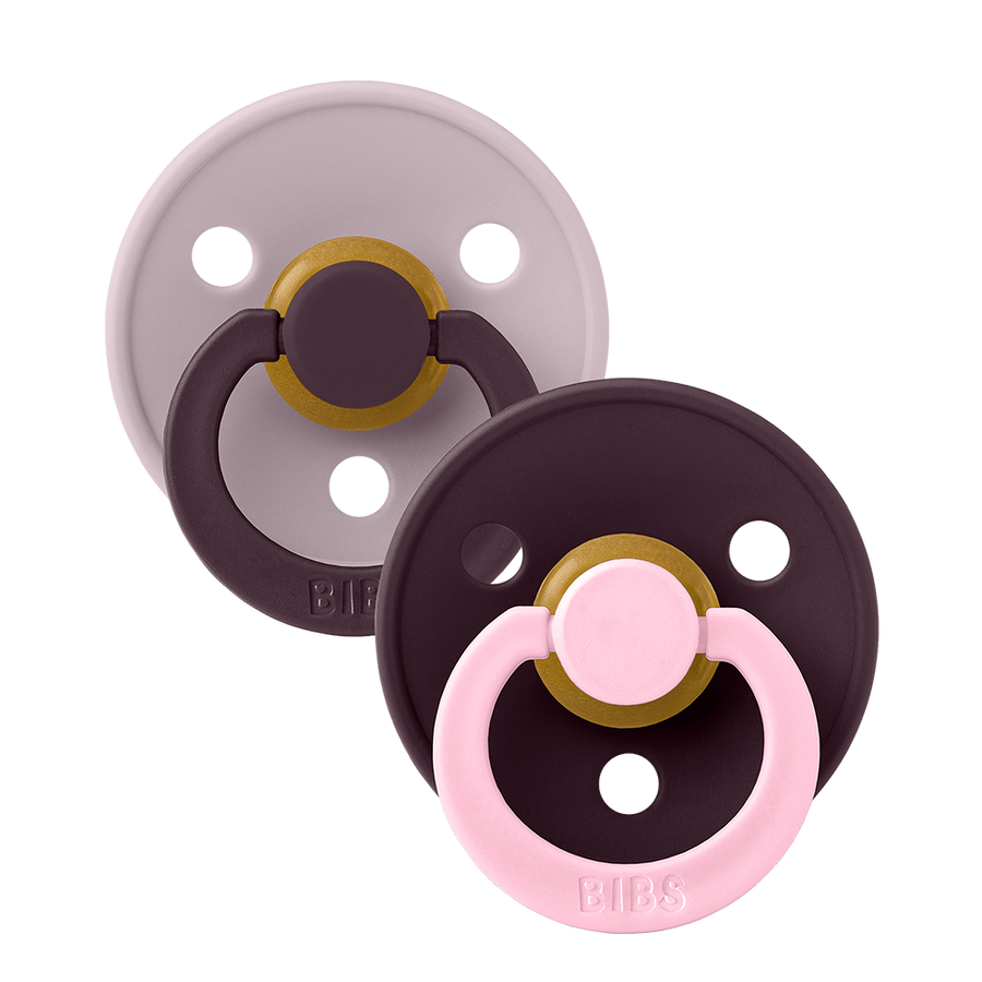 STUDIO Colour Pacifiers 2 Pack Fusion - Dusky Lilac Plum mix