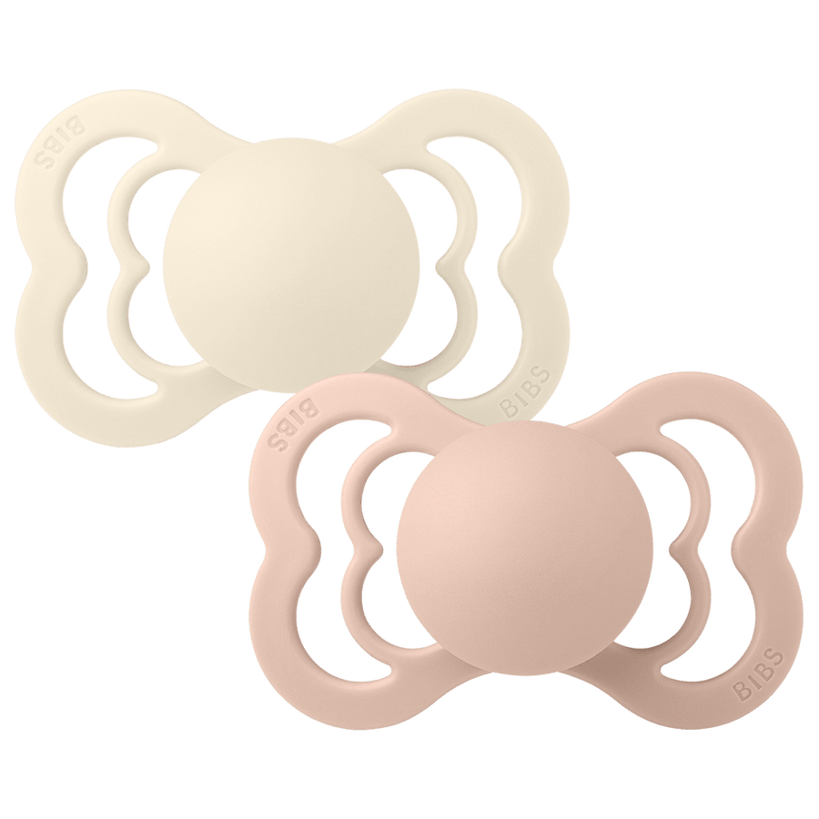 Supreme Pacifiers 2 Pack - Ivory/Blush