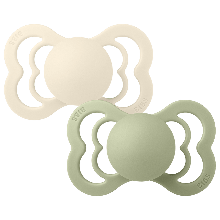 Supreme Pacifiers 2 Pack - Ivory/Sage