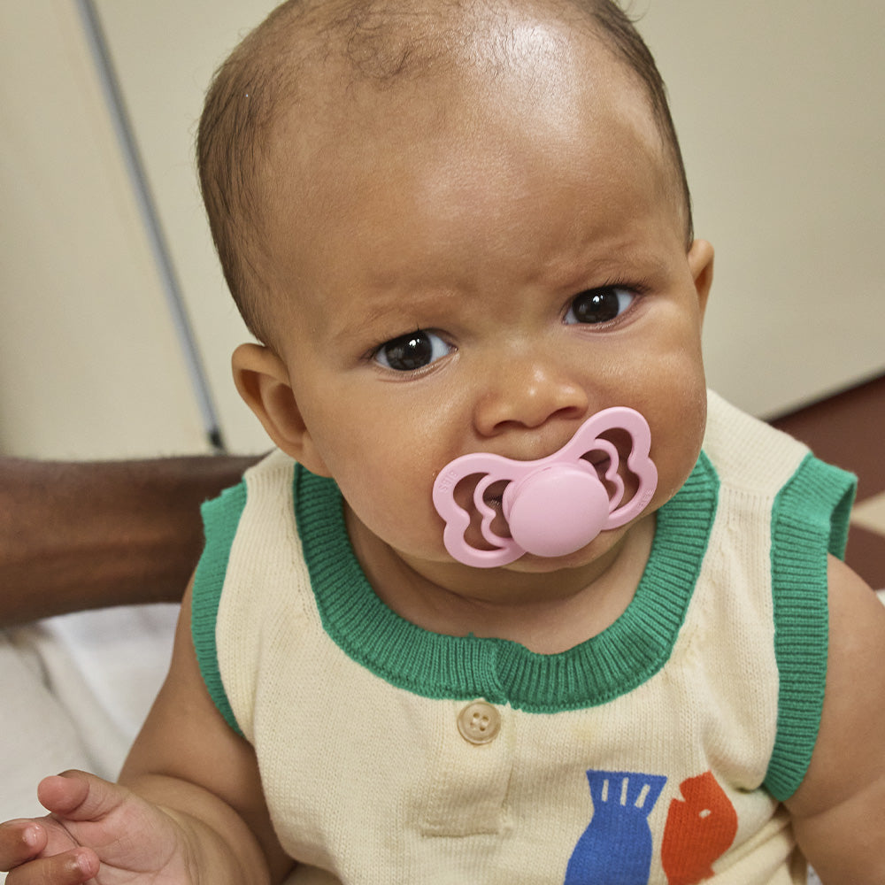 Supreme Pacifiers 2 Pack - Baby Pink/Plum