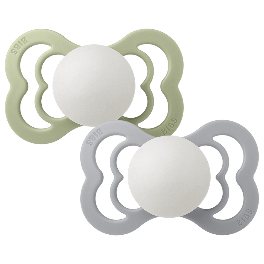 Supreme GLOW Pacifiers 2 Pack - Sage/Cloud