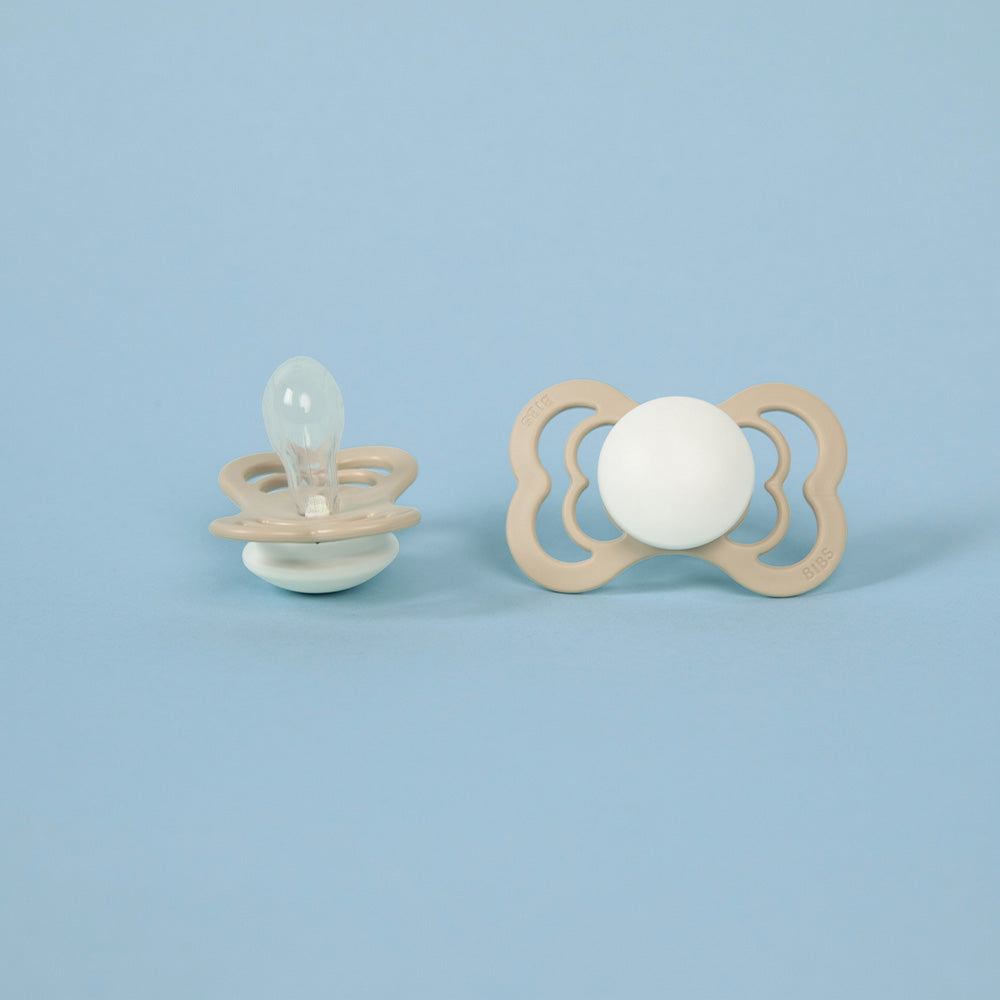 Supreme GLOW Pacifiers 2 Pack - Vanilla /Dark Oak