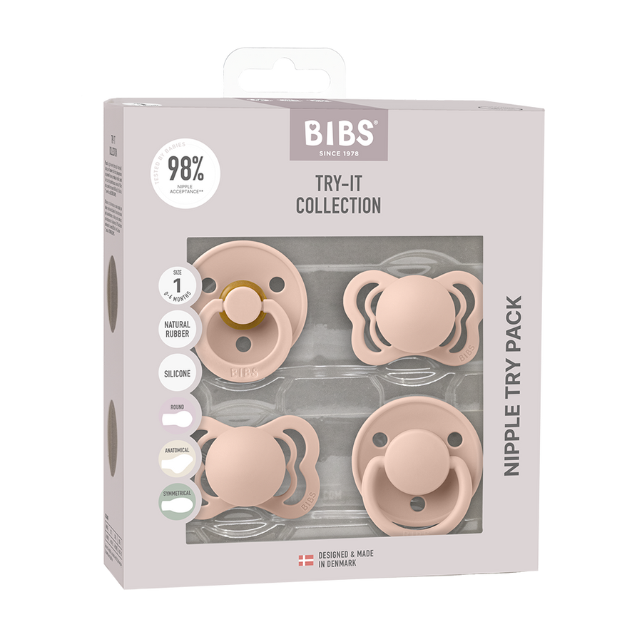 New Baby Pacifier Try-It Collection - Blush