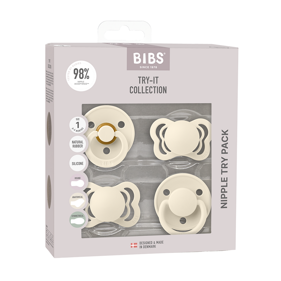 New Baby Pacifiers Try-It Collection - Ivory