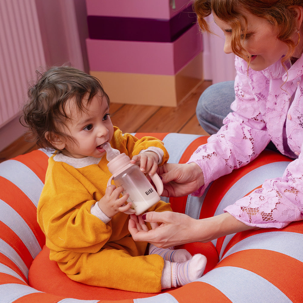 Baby BPA-Free PP Bottle Set 5oz Silicone - Blush