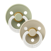 Colour GLOW Pacifiers 2 Pack - Sage/Vanilla - Bibsworld store US