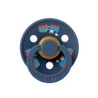 Colour Holiday Train Pacifier - Steel Blue - BIBS
